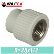 Муфта с внутренней резьбой Valfex D25x1/2"